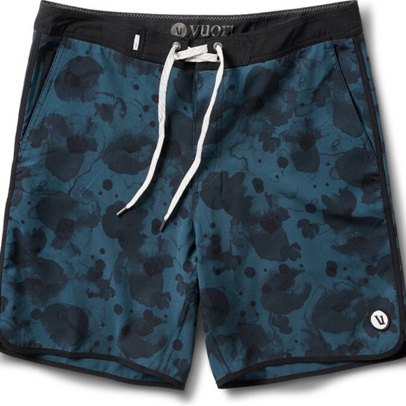 Vuori Other - Vuori Cruise Boardshorts Navy Blue Indigo Water Drop Size 36 XL